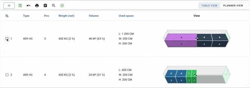 Changing a container type