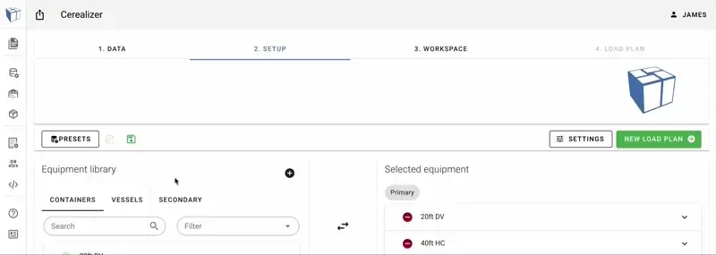 Add items to be palletized