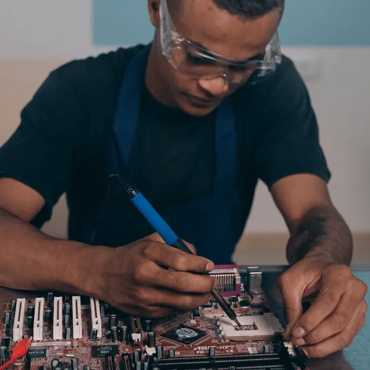Electronics assembly line