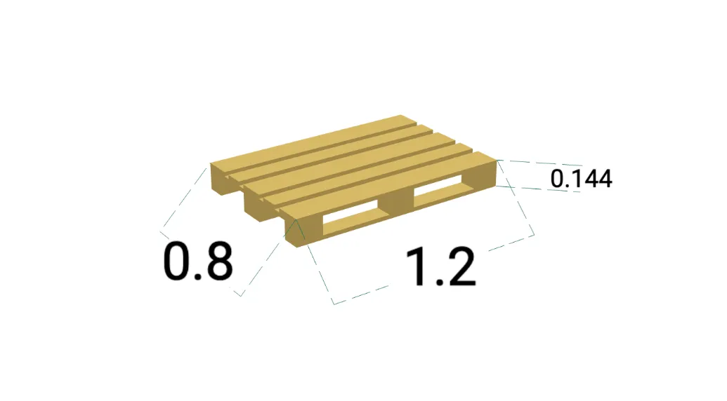 Dimensions of a Euro pallet Dimensions of a Euro pallet