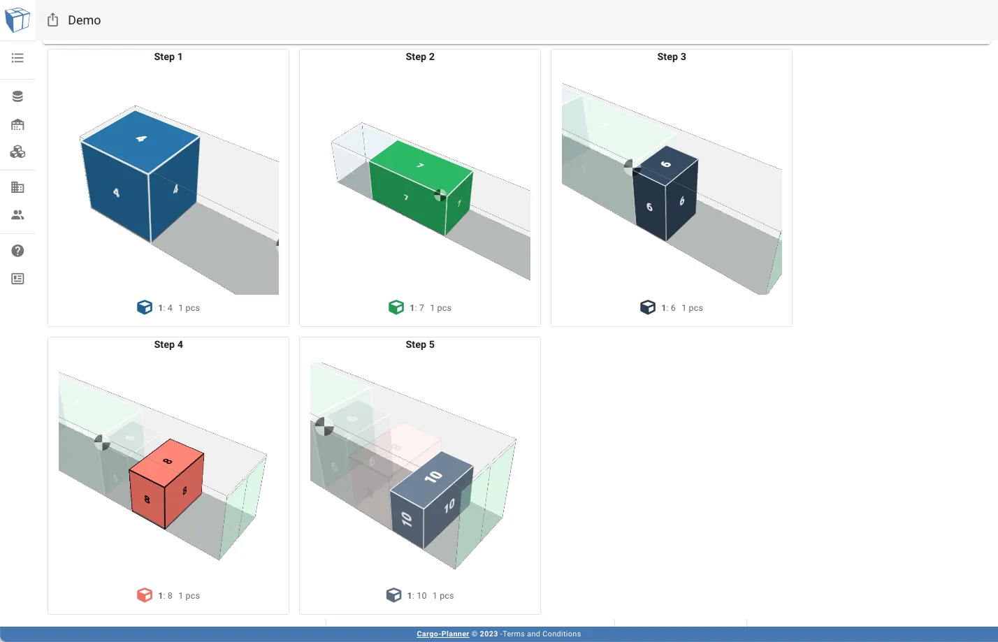 Load plan with load instructions