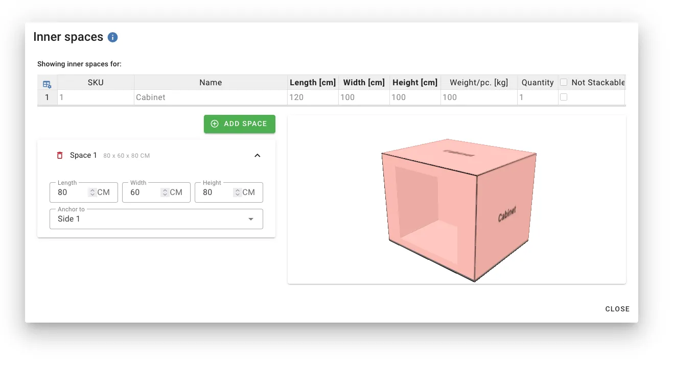 Inner spaces modal overview