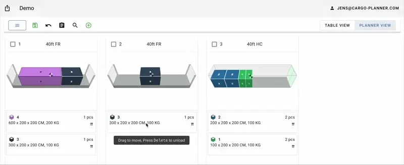Reload unloaded cargo